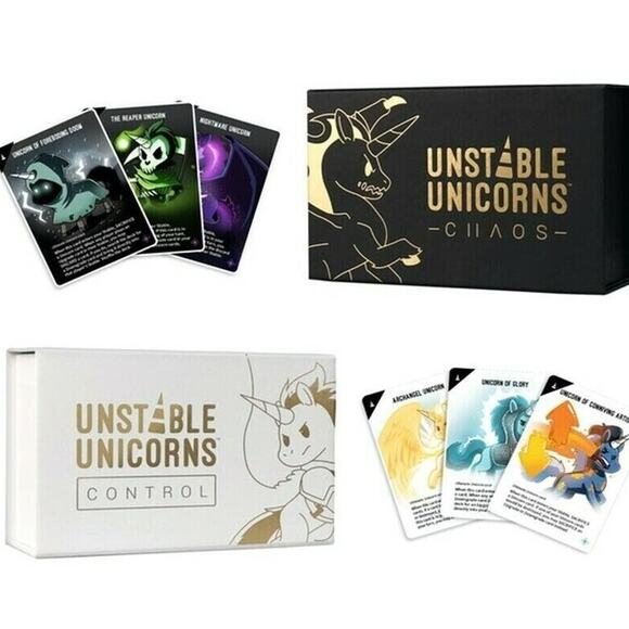 NEW Unstable Unicorns Control & Chaos Combo Teeturtle Kickstarter exclusive game - Picture 1 of 3